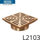 L2103 Grate - Nickel Bronze - Square Grate - 4" NPSM - 150mm