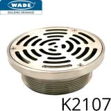 K2107 Grate - Stainless Steel Grade 304 - Satin Finish - 4" NPSM - 150mm dia