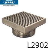 L2902 Grate - Stainless Steel Grade 304 - Satin Finish - 4" NPSM - STREAMLINE GRATINGS - 200 sq