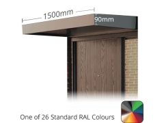 1.5m Kensington Contemporary Aluminium Canopy - PPC in One of 26 Standard RAL Colours TBC