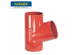 100 x 50mm Harmer SML Cast Iron Soil & Waste Above Ground Pipe - Single Branch - 68 Degree