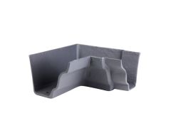 100 x 75mm (4"x3") Hargreaves Foundry Cast Iron G46 Moulded Gutter Internal 90 degree angle - Primed