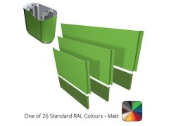 500mm Aluminium Flat Extender Panel - Length 3m - in one of 26 Ral colours tbc