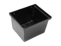 75mm (3") Cast Iron Large Rectangular Hopper - Black