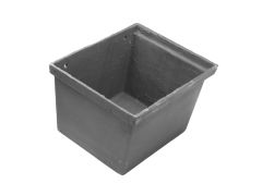 100mm (4") Cast Iron Large Rectangular Hopper - Primed