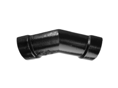 100mm (4") Half Round Cast Iron 135 degree Gutter Angle - Black