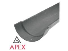 100mm (4") Half Round Cast Iron Gutter 1.83m Length - Primed