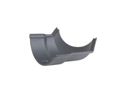 100mm (4") Hargreaves Foundry Beaded Half Round Cast Iron Obtuse Left-Hand Gutter Angle - Primed