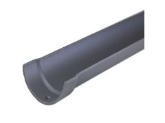 100mm (4") Hargreaves Foundry Plain Half Round Cast Iron Gutter length - 1.83m (6ft) - Primed