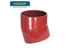 100mm Harmer SML Cast Iron Soil & Waste Above Ground Pipe - Single Bend - 15 Degree