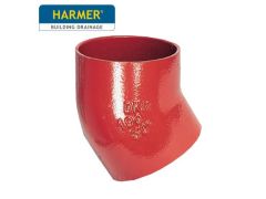 100mm Harmer SML Cast Iron Soil & Waste Above Ground Pipe - Single Bend - 30 Degree