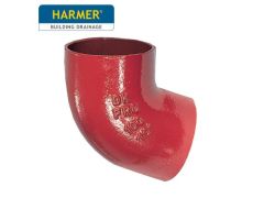 100mm Harmer SML Cast Iron Soil & Waste Above Ground Pipe - Single Bend - 68 Degree