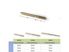 100mm M10 Screw for use with Copper Downpipe Bracket with M10 Boss