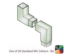 75x75mm Flushjoint Aluminium Square 92.5 Degree Two-part Offset with 250mm Offset - One of 26 Standard Matt RAL colours TBC