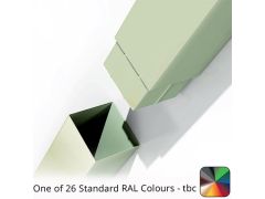 75x75mm Flushjoint Aluminium Square Downpipe - 1m long - One of 26 Standard Matt RAL colours TBC  