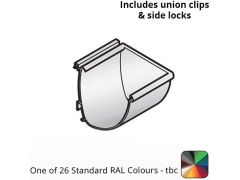 100x85mm Aluminium Aqualine Modern Stop End Assemblies - Right Hand  - One of 26 Standard Matt RAL colours TBC 