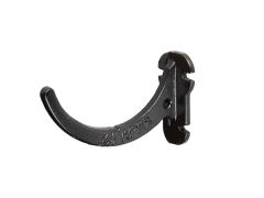 115mm (4.5") Beaded Half Round Cast Iron Fascia Bracket - Black