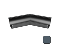 115mm (4.5") SnapFix Aluminium Half Round 135 Degree Gutter Angle - RAL 7016M Anthracite Grey 