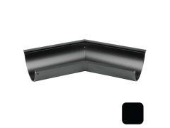 115mm (4.5") SnapFix Aluminium Half Round 135 Degree Gutter Angle - RAL 9005M Matt Black 