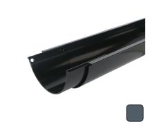 115mm (4.5") x 3m SnapFix Aluminium Half Round Gutter - RAL 7016M Anthracite Grey 