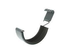 115mm Half Round Anthracite Grey Galvanised Steel Gutter Union