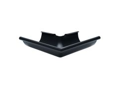 115mm Half Round Black Coated Galvanised Steel 90 degree External Gutter Angle