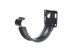 115mm Half Round Black Coated Galvanised Steel  'Short-back' Fascia Bracket