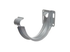 115mm Half Round Dusty Grey Galvanised Steel  'Short-back' Fascia Bracket