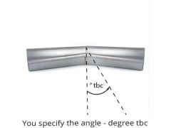 115mm Half Round Galvanised Steel degree 'to be confirmed' Internal Gutter Angle