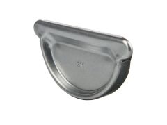 115mm Half Round Galvanised Steel Gutter Stop End