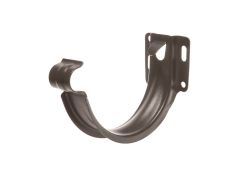 115mm Half Round Sepia Brown Galvanised Steel  'Short-back' Fascia Bracket