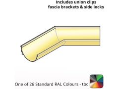 120x60mm Aluminium Aqualine Half Round 135 Degree Angle Assemblies - Internal  - One of 26 Standard Matt RAL colours TBC 