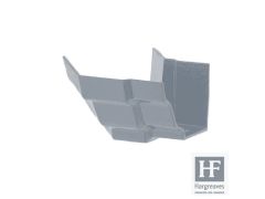 125 x 100mm (5"x4") Hargreaves Foundry Cast Iron H16 Moulded Gutter - External obtuse angle - Primed