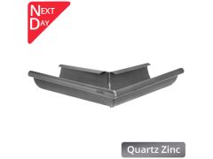 125mm Half Round Quartz Zinc 90 Degree External Gutter Angle