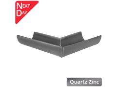 125mm Half Round Quartz Zinc 90 Degree Internal Gutter Angle