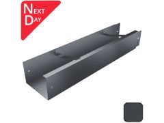 125x100mm Aluminium Joggle Box 3m Gutter Length - RAL 7016M Anthracite Grey 