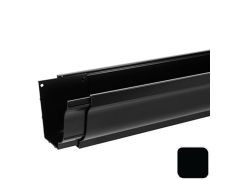 125x100mm SnapFix Aluminium Moulded 3m Gutter Length - RAL 9005M Matt Black 