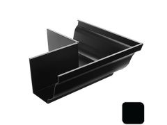 125x100mm SnapFix Aluminium Moulded 90 Degree External Gutter Angle - RAL 9005M Matt Black 