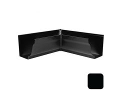 125x100mm SnapFix Aluminium Moulded 90 Degree Internal Gutter Angle - RAL 9005M Matt Black 