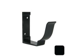 125x100mm SnapFix Aluminium Moulded Fascia Bracket - RAL 9005M Matt Black 