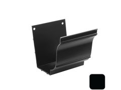 125x100mm SnapFix Aluminium Moulded Gutter Union - RAL 9005M Matt Black 