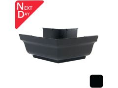 125x100mm SnapIT Aluminium Moulded 135 Degree External Gutter Angle - RAL 9005m Matt Black