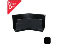 125x100mm SnapIT Aluminium Moulded 135 Degree Internal Gutter Angle - RAL 9005m Matt Black