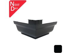 125x100mm SnapIT Aluminium Moulded 90 Degree External Gutter Angle - RAL 9005m Matt Black