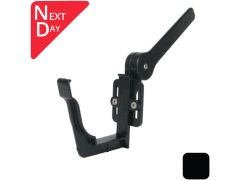 125x100mm SnapIT Aluminium Moulded  Side Fix Rafter Bracket - RAL 9005m Matt Black