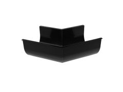 125x90mm D-flow Aluminium 135 Degree  Gutter Angle - Matt Black