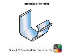 140x100mm Aluminium Aqualine Moulded Gutter Union Clip Assemblies - One of 26 Standard Matt RAL colours TBC 