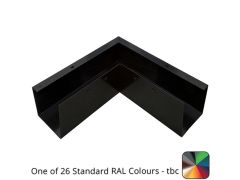 125x100mm Aluminium GX Smooth Box 90 Degree External Gutter Angle - One of 26 Standard Matt RAL colours TBC