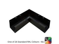 125x100mm Aluminium GX Smooth Box 90 Degree Internal Gutter Angle - One of 26 Standard Matt RAL colours TBC