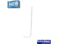 1450mm white 'Hockey Stick' for cable entry into Surface Mounted meter boxes